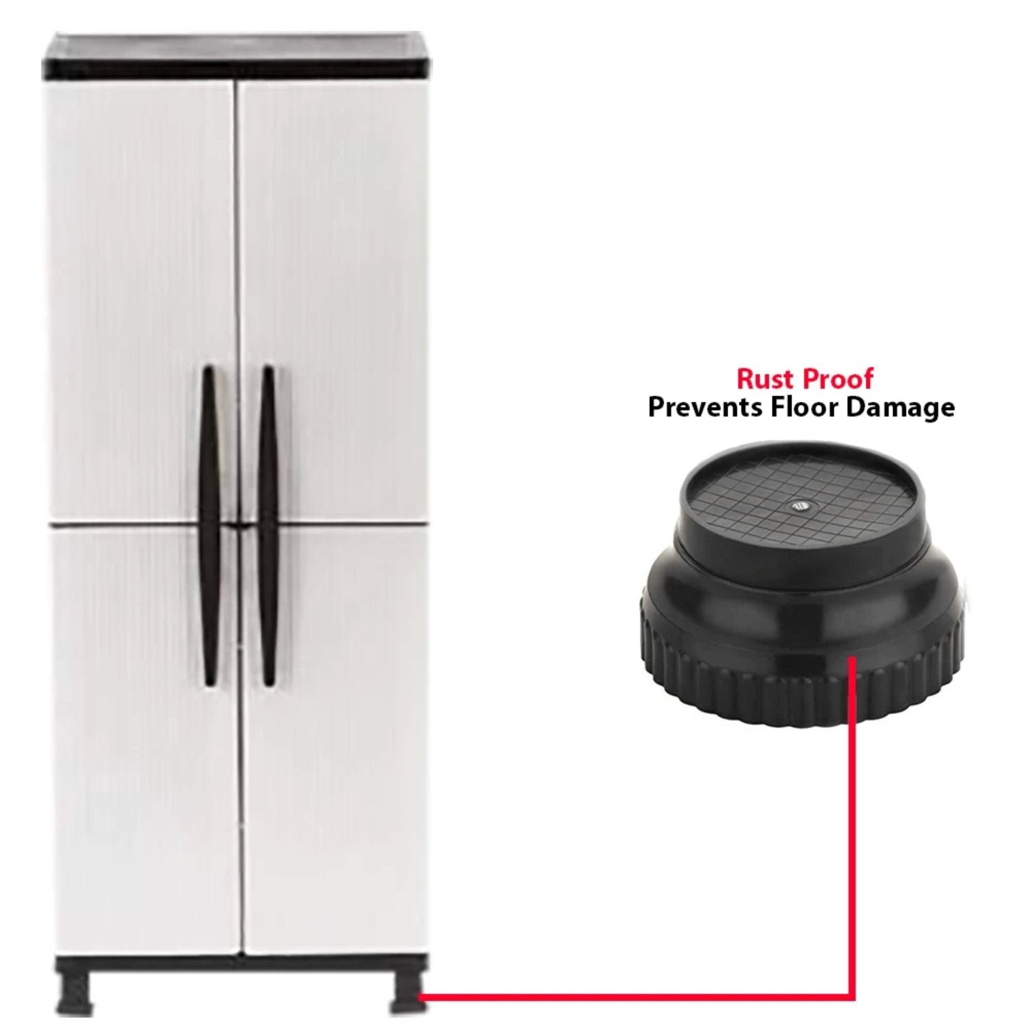 1131 Multi-Purpose 4 Pieces Round Plastic Legs Foot and Stand - SkyShopy 1131 Multi-Purpose 4 Pieces Round Plastic Legs Foot and Stand - SkyShopy